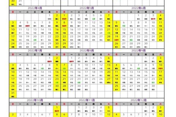 打开2022年4月日历(2022年4月份的日历表)