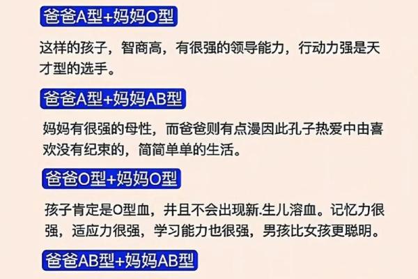 父母血型与孩子血型对照表 父母血型和孩子血型的关系是怎样的查看血型对照表可了解 父母血型与孩子血型对照表 父母血型和孩子血型的关系是怎样的查看血型对照表可了解