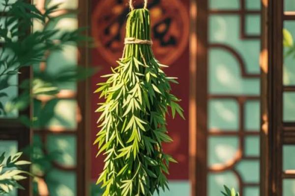 风水端午艾草挂艾草在门口寓意