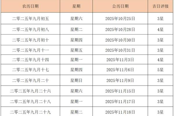 2025年什么日子 2025年什么日子