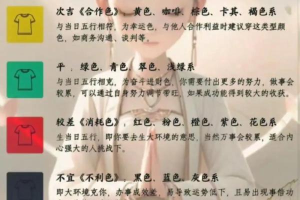 穿衣颜色2025年4月10日五行搭配 穿衣颜色2025年4月10日五行搭配