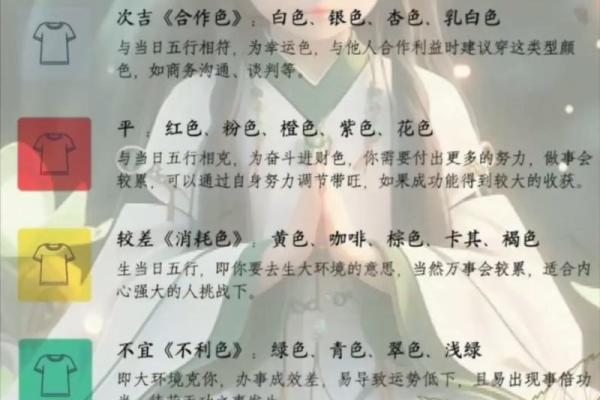 每日穿衣五行颜色2025年4月12日 每日穿衣五行颜色2025年4月12日