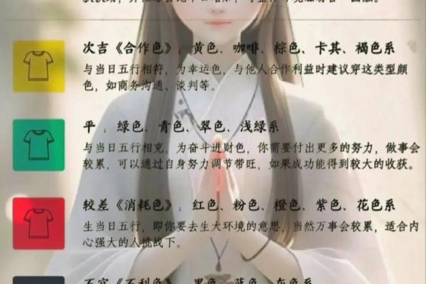 每日五行穿衣颜色2025年4月13日 每日五行穿衣颜色2025年4月13日