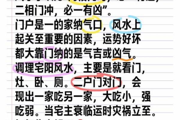 为什么家中不能门对门有什么风水说法