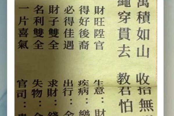 妈祖灵签五十四签 妈祖灵签五十四签