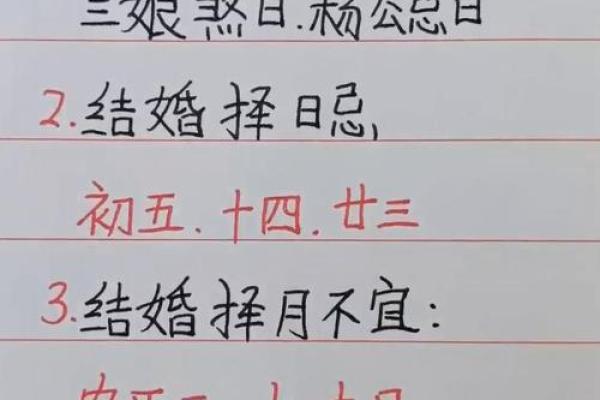 结婚吉日的确定 结婚吉日的确定