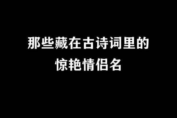 寻找有情人姓名配对 寻找有情人的诗句? 寻找有情人姓名配对 寻找有情人的诗句?