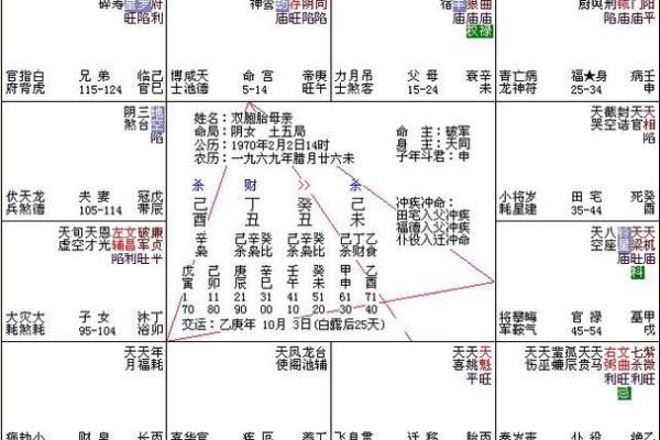 紫薇斗数男女排盘顺序