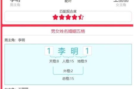 姓名配对友情 姓名配对强烈推荐？