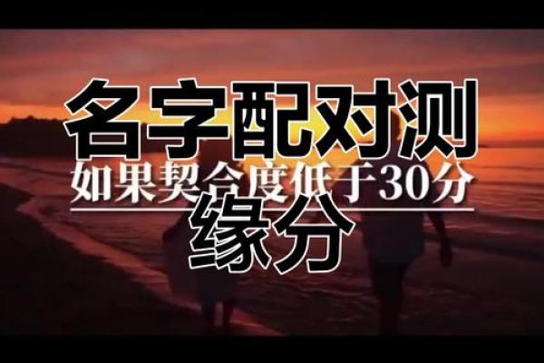 姓名配对王会 姓名配对是什么原理准嘛？