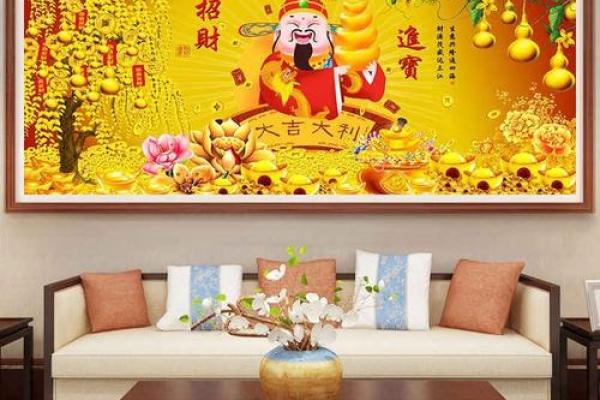 十字绣财神挂哪个位置合适，十字绣财神摆放位置？