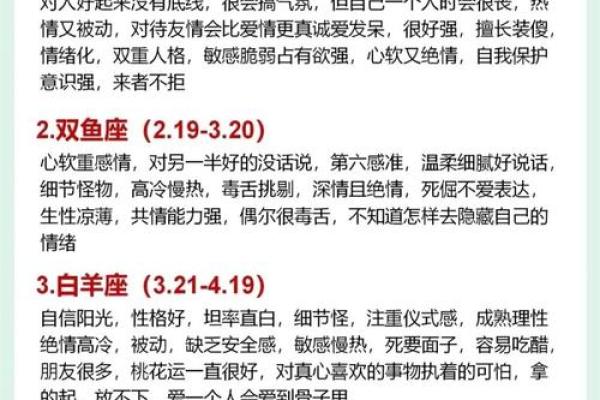 12星座性格特点分析 准的吓人