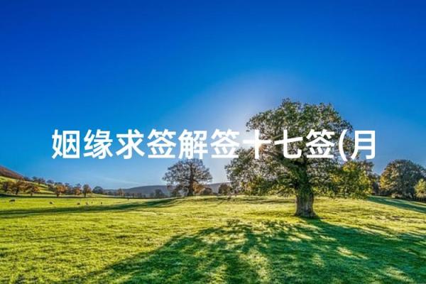 月老灵签第17签解签 月老灵签第17签解签