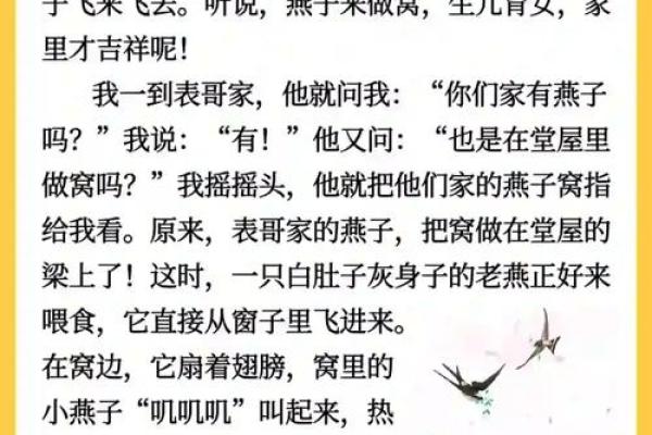 专挑富贵人家筑巢，燕子看风水