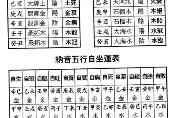八字纳音五行解析 八字纳音五行解析