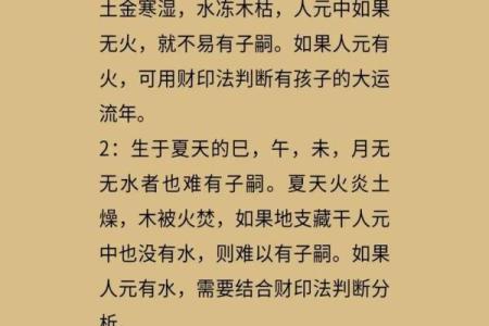 八字子女算命,八字测子嗣