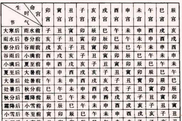 八字命宫在子