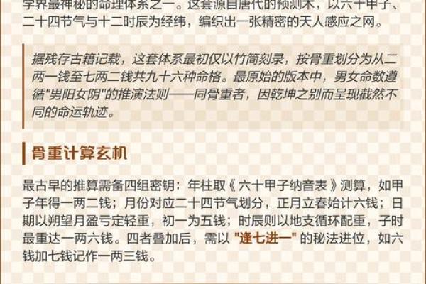 称骨算命男女表大全图 称骨算命男女表大全图