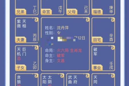 紫薇斗数看润月