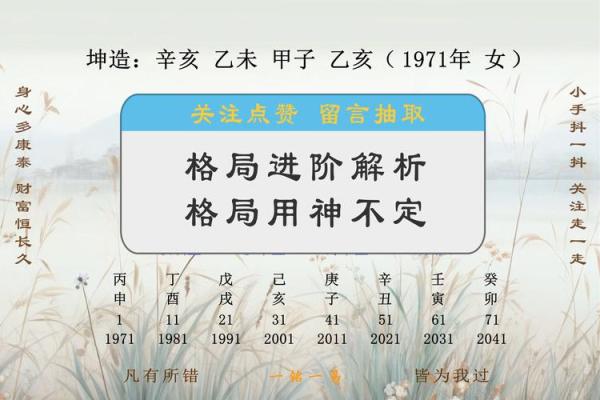 八字用神与格局的关系视频讲解