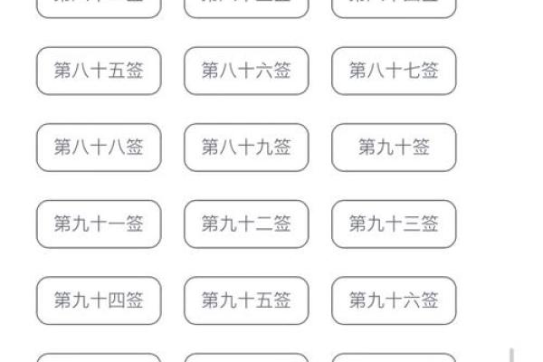 算命和解签对照表 算命和解签对照表