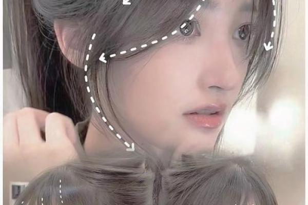 八字刘海怎么吹