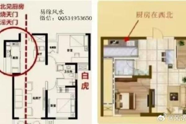西北角是厨房为风水大忌