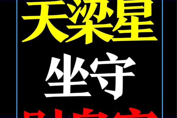 紫薇斗数命宫天梁