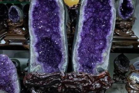 紫水晶洞摆件水晶洞风水作用