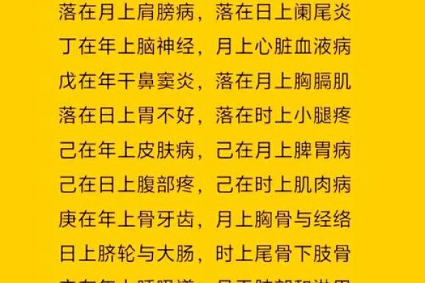 八字命理必背口诀（上）