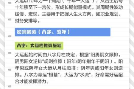 大运与八字