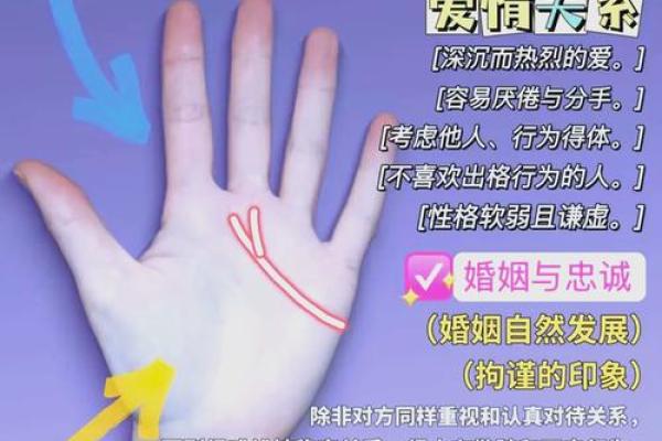 男士手相算命图解法 男人感情线的末端分叉异性缘好