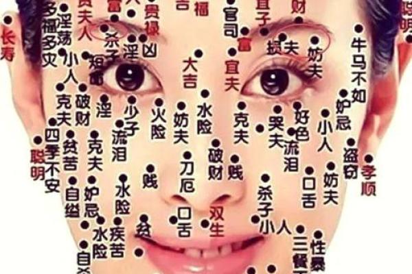 脸部黑痣算命图解