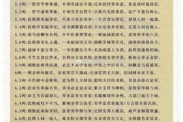 称骨算命女版细解说