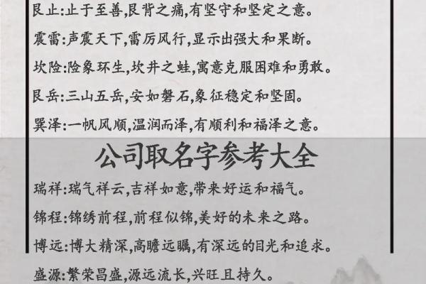 公司名字免费测试大全