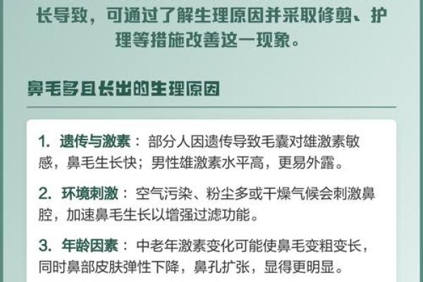 鼻毛算命,鼻毛长代表什么