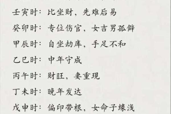 癸亥日柱男女命八字运程