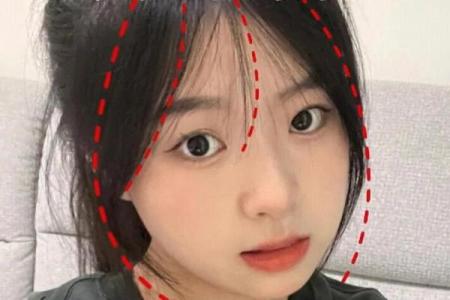 如何剪八字刘海