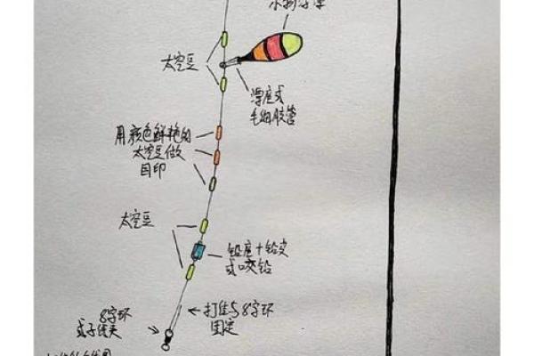 野钓，不调漂，就能让八字环刚触底，这是最适合野钓的状态